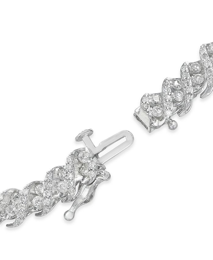 Macy's Diamond Bracelet in 14k White Gold (3 ct. t.w.) Macy's