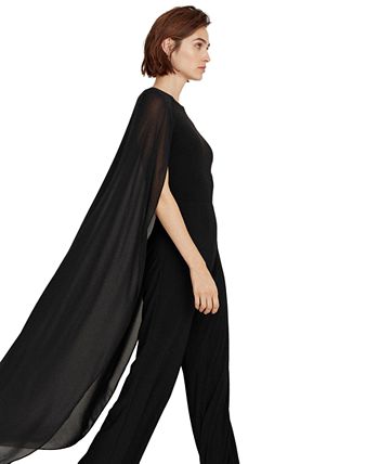 Ralph lauren chiffon cape hotsell overlay jumpsuit