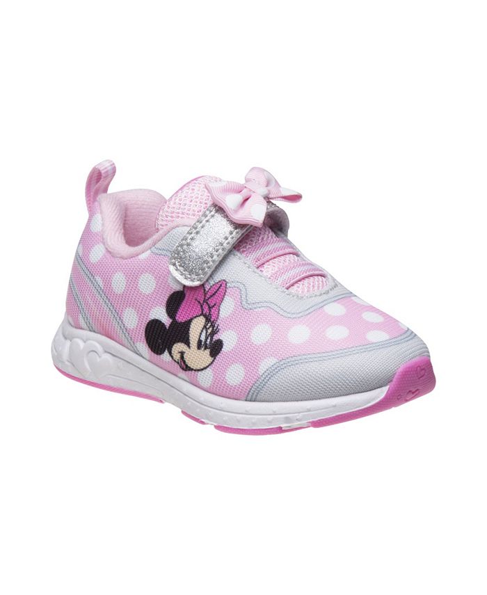 Disney Toddler Girls Minnie Mouse Signature Bow Sneakers - Macy's