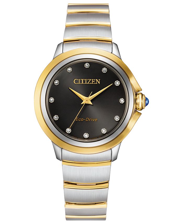 Citizen - Women's Ceci Diamond Accent Two-Tone Stainless Steel Bracelet Watch 32mm
