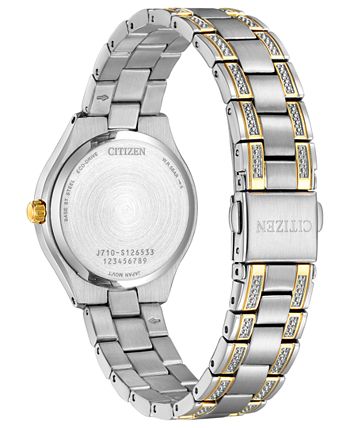 Citizen Eco-Drive Women's Silhouette Crystal Two-Tone Stainless