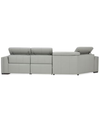 CLOSEOUT! Jenneth 3-Pc. Leather Sofa with 2 Power Motion Recliners and Cuddler