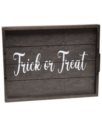 Decorative Wood Serving Tray with Handles