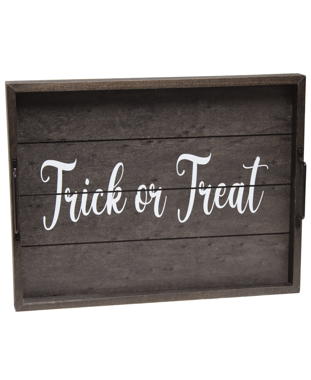 Elegant Designs Decorative Wood Serving Tray with Handles