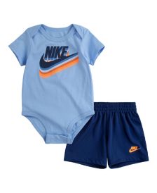 Baby Boys Futura Bodysuit and Shorts Set