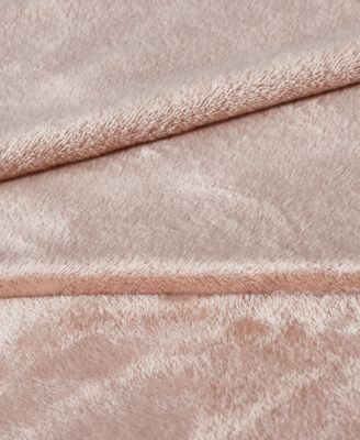 Kenneth Cole Reaction Solid Ultra Soft Plush Blanket, Twin