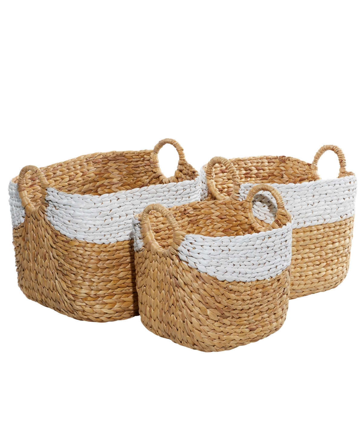 Storage Basket Set, 3 Pieces - Brown
