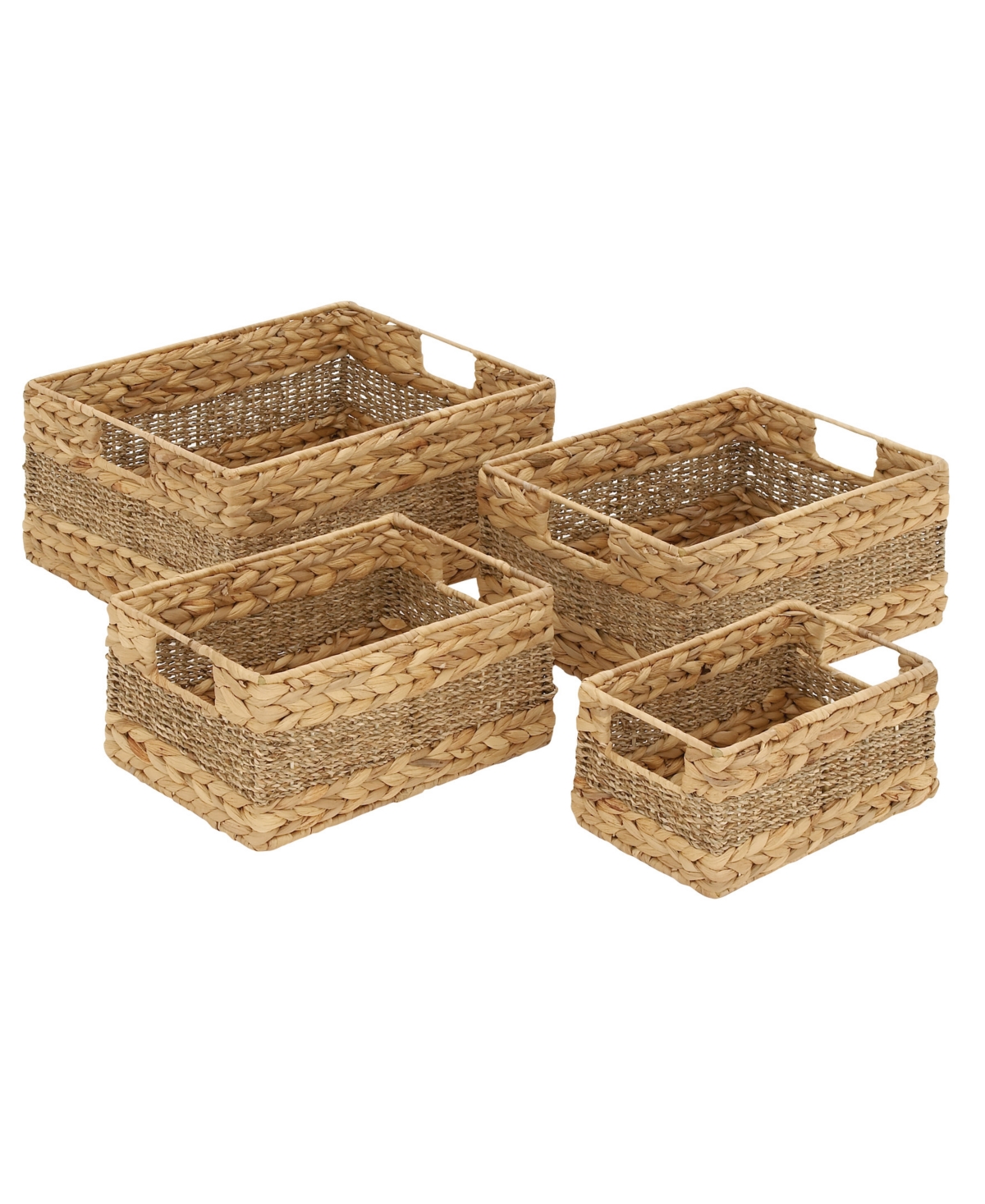 Natural Storage Basket, Set of 4 - Beige