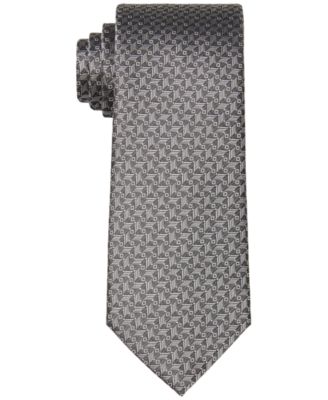 Calvin Klein - Men's Slim Chevron Square Geo Tie