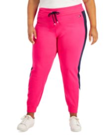 Plus Size Colorblocked Side-Striped Joggers