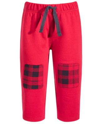 Toddler Boys Plaid Patch Pants, Created for Macy's