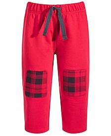 Baby Boys Plaid Patches Pants, Created for Macy's 