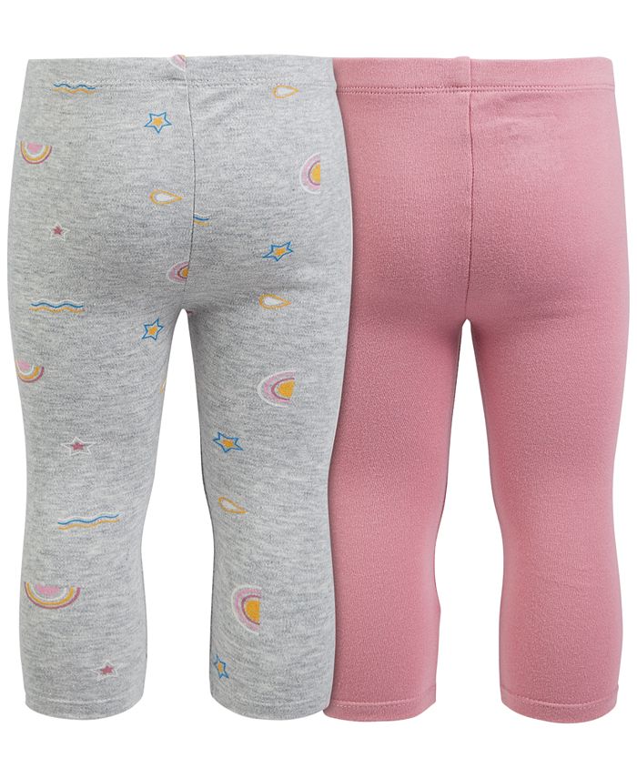 First Impressions Baby Girl 2-Pack Leggings, Created for Macy's - Macy's