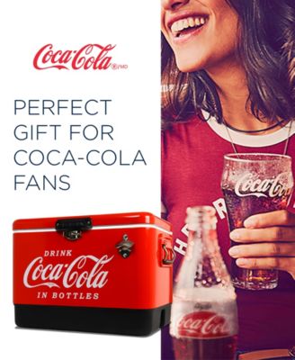 Koolatron Coca-Cola Ice Chest Beverage Cooler with Bottle Opener, 54 Quart