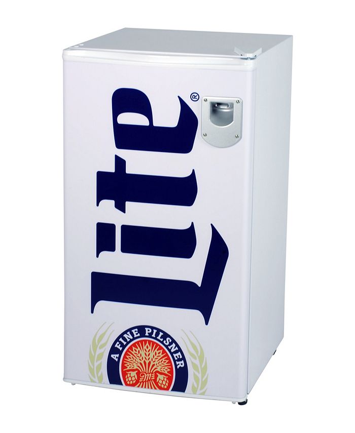 Miller Lite Compact Fridge with Bottle Opener, 3.2' Cubic Macy's