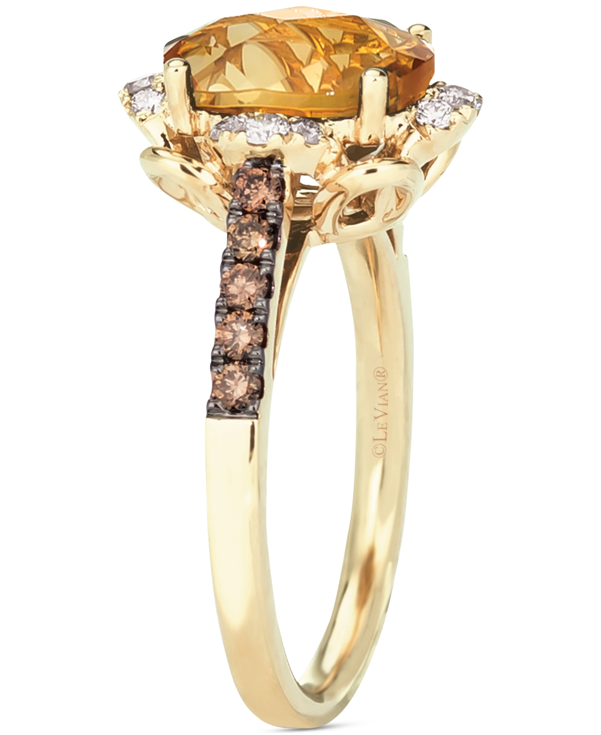 Le Vian Amethyst (3 ct. t.w.) & Diamond (3/8 ct. t.w.) Ring in 14k White Gold (Also in Blue Topaz & - Citrine