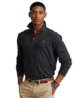 Polo Ralph Lauren Men's Classic-Fit Long Sleeve Soft Cotton Polo Shirt ...