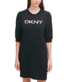 Puff-Sleeve Logo Sweatshirt Dress