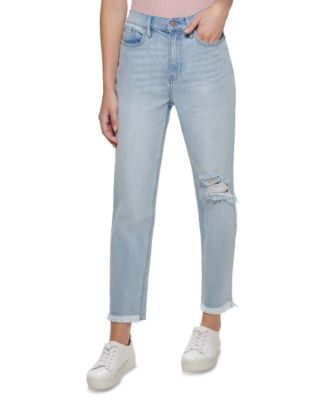 Calvin Klein Jeans - Ripped Raw-Hem Jeans