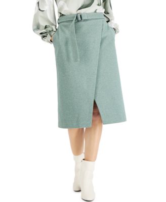 macy's white midi skirt