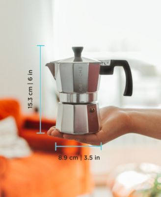 Milano Stovetop Espresso Maker Moka Pot 3 Espresso Cup Size 5 oz