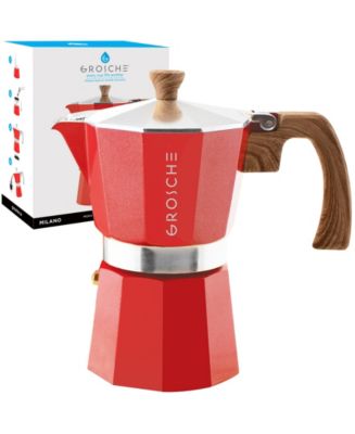 Blk Steelgrosche Milano Stovetop Espresso Maker Moka Pot 9