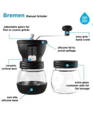Bremen Manual Ceramic Conical Burr Coffee Grinder and Spice Mill