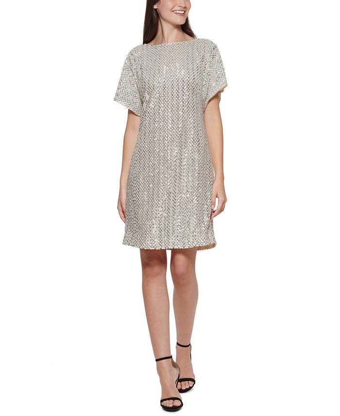 Vince Camuto Sequined Sheath Dress - Macy's