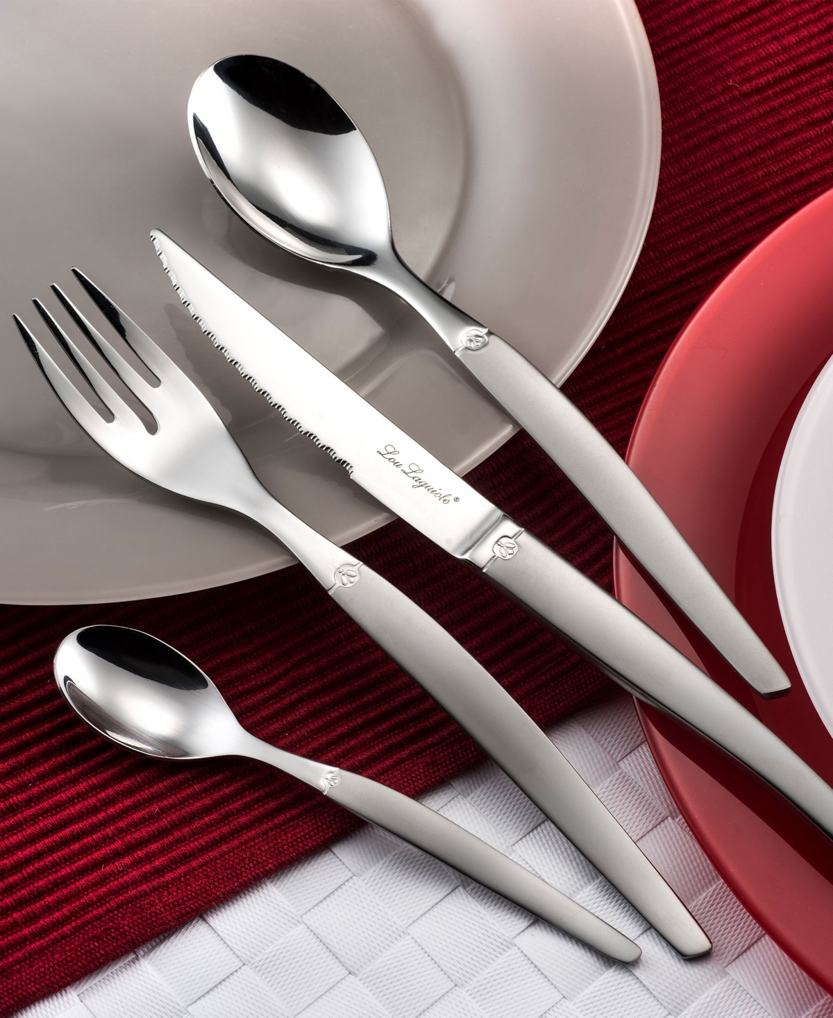 Lou Laguiole Jet 24 Pieces Flatware Set