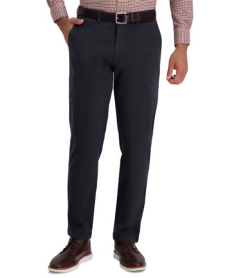 haggar men's chino pant with flex waist