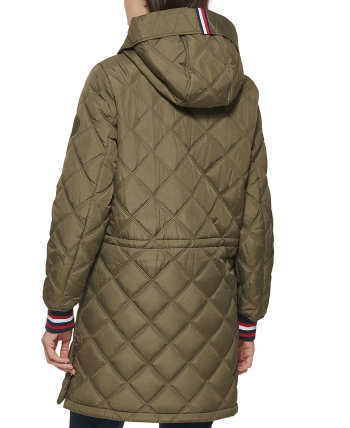 Tommy Hilfiger Women's Hooded Quilted Coat & Reviews Coats & Jackets
