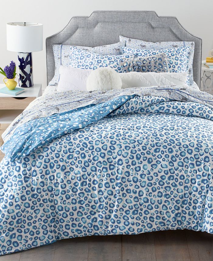 Whim by Martha Stewart Cheetah Print Reversible 3Pc. King Comforter