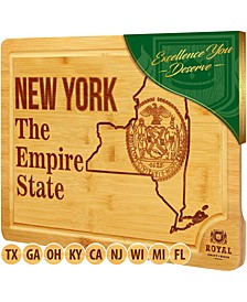State Cutting Board For Kitchen New York Cheese Board Charcuterie Platter and Serving Tray