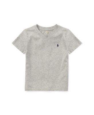 Toddler and Little Boys Cotton Jersey V-Neck T-Shirt