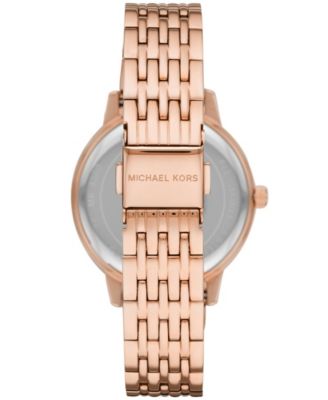 特別価格！Michael Kors Melissa Three-Hand Gold-Tone Watch Michael Kors Women's Melissa Gold-Tone Stainless Steel