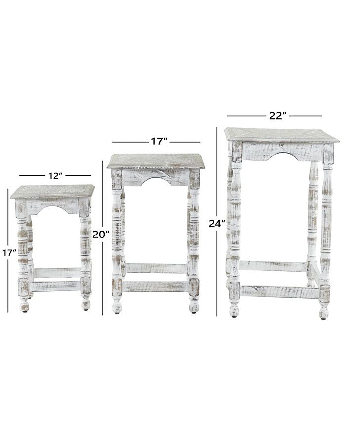 Rosemary Lane Eclectic Accent Table, Set of 3 Macy's