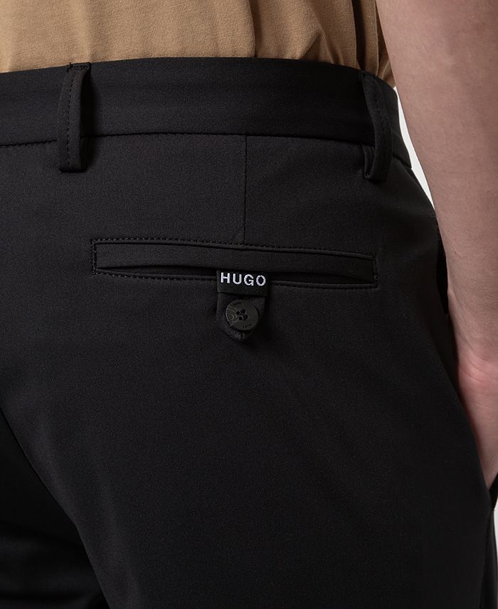 HUGO Men's Slim-Fit Performance Pants - Macy's