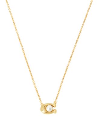 coach initial necklace