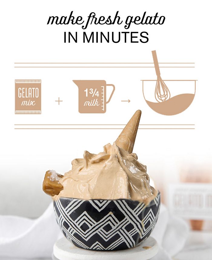 Franzese Salted Caramel Authentic Italian Gelato Mix, 2 Box Gift Set