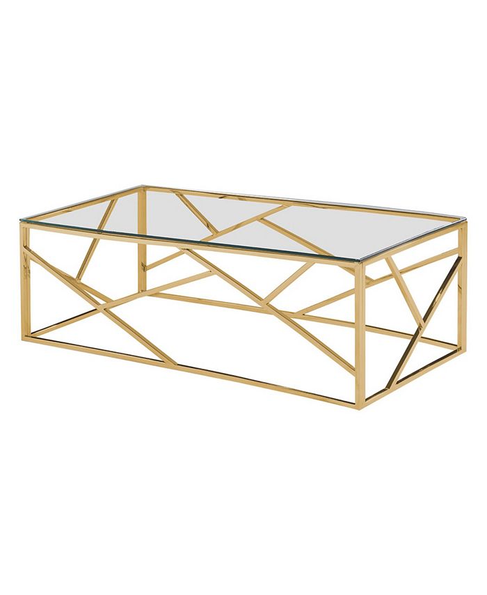 Best Master Furniture Stainless Steel Living Room Coffee Table