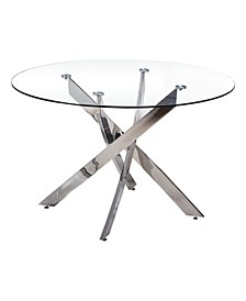 Alison Round Glass Dining Table