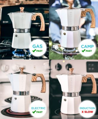 Milano Stovetop Espresso Maker Moka Pot 6 Espresso Cup Size 9.3 oz