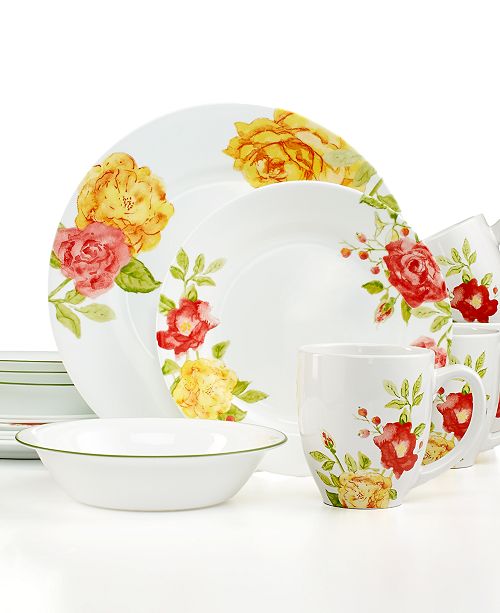 Corelle Boutique Emma Jane 16 Pc Set Service For 4 Reviews