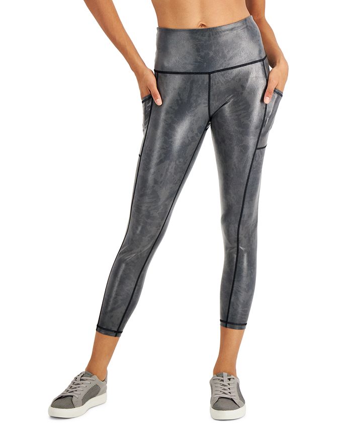 ID Ideology Women's Compression Active Cropped Leggings, Created