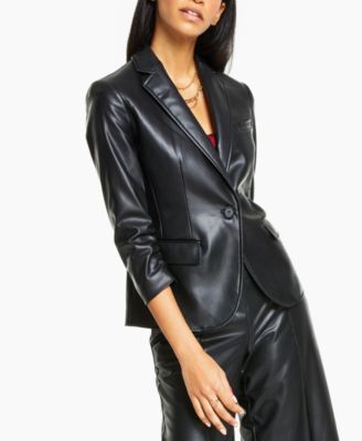 macy's bar iii leather jacket