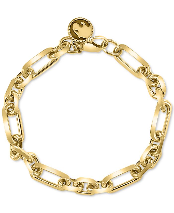 EFFY Collection EFFY® Men's Open Link Bracelet in 14k GoldPlated