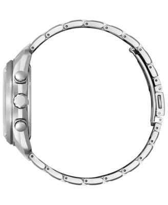 Citizen Men's Chronograph Eco-Drive Sport Luxury Stainless Steel Bracelet Watch 43mm