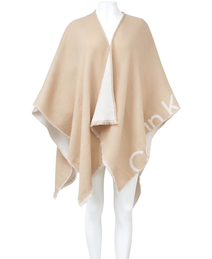 Calvin Klein Cut-Off-Logo Jacquard Kimono & Reviews - Scarves & Wraps -  Handbags & Accessories - Macy's