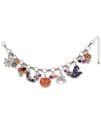 Charter Club Silver-Tone Halloween Charm Bracelet, Created for