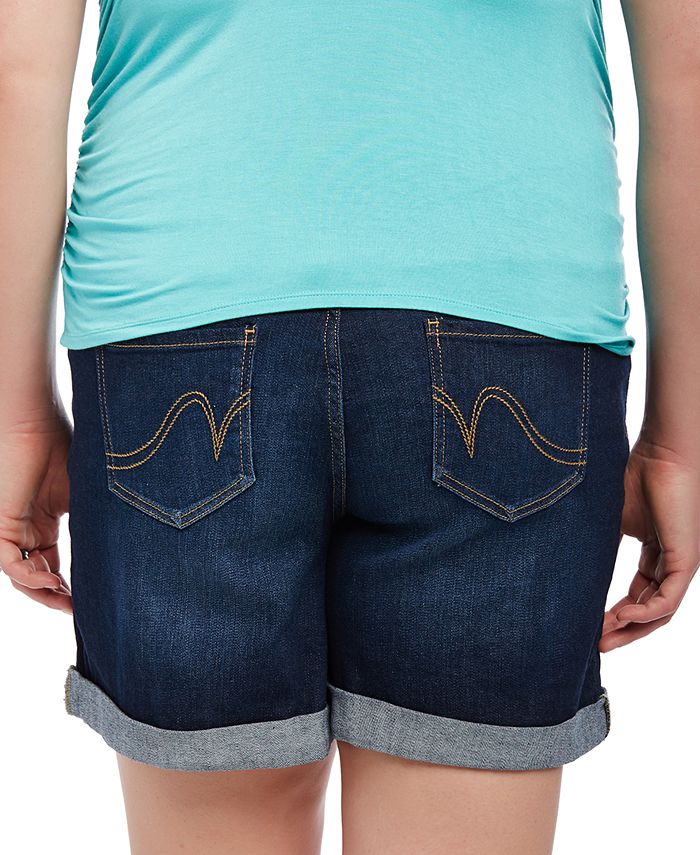 Motherhood Maternity Cuffed Denim Shorts Macy's